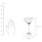 Cocktailglas CLASSY HOUR set van 4 glas - transparant