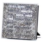 Horloge Wildfeld Plastique - Gris minéral - 20 x 20 cm