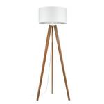 Lampadaire Lotta Pin massif - Blanc / Pin - 1 ampoule