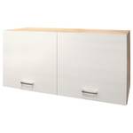 Wandkast Bendoc mat wit/Sonoma eikenhouten look - Breedte: 100 cm