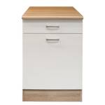 Onderkast Bendoc mat wit/Sonoma eikenhouten look - Breedte: 50 cm