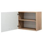 Wandkast Bendoc mat wit/Sonoma eikenhouten look - Breedte: 60 cm