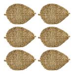 Platzset LEAF 6er-Set Seegras / Jute - Natur