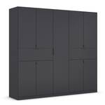 Drehtürenschrank Ticao mit Softclose Graumetallic - Breite: 226 cm