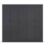 Drehtürenschrank Ticao mit Softclose Graumetallic - Breite: 226 cm