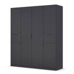 Drehtürenschrank Ticao mit Softclose Graumetallic - Breite: 181 cm