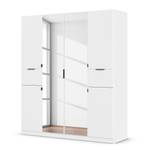 Drehtürenschrank Ticao Spiegel&Softclose Alpinweiß - Breite: 181 cm