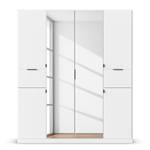 Drehtürenschrank Ticao Spiegel&Softclose Alpinweiß - Breite: 181 cm