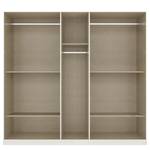 Drehtürenschrank Ticao Spiegel&Softclose Graumetallic / Eiche Artisan Dekor - Breite: 226 cm