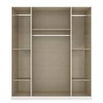 Drehtürenschrank Ticao mit Spiegel Graumetallic - Breite: 181 cm