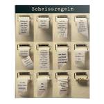 Poster Scheissregeln Papier - Beige - 40 x 50 cm