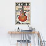 Poster Musik ist Leidenschaft Papier - Mehrfarbig - 61 x 92 cm