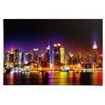 Poster Manhattan Skyline Papier - Mehrfarbig - 61 x 91,5 cm