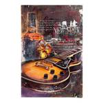 Poster Guitar Blues Night papier - bruin - 61 x 91,5 cm