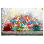 Poster Graffiti Fahrrad Papier - Mehrfarbig - 61 x 91,5 cm