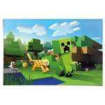 Poster Minecraft Ocelot Chase Papier - Grün - 61 x 91,5 cm