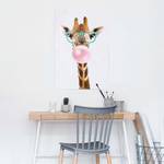 Poster Funky Giraffe Papier - Braun - 61 x 91,5 cm