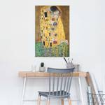 Poster Klimt Der Kuss papier - goudkleurig - 61 x 91,5 cm