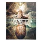 Poster Think Big Papier - Mehrfarbig - 40 x 50 cm
