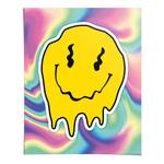 Poster Dripping Smiley papier - geel - 40 x 50 cm