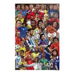 Poster Legends Voetbalspelers papier - meerdere kleuren - 61 x 91,5 cm