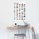 Poster Sneakers Papier - Mehrfarbig - 61 x 91,5 cm