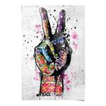 Poster Peace papier - meerdere kleuren - 61 x 91,5 cm