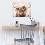 Poster Floral Highlander Papier - Beige - 40 x 50 cm