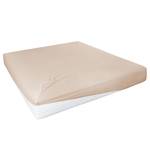 Boxspring-Elastan-Spannbettttuch Baumwolle / Elastan - Sand - 190 x 200 cm