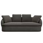 3-Sitzer Sofa APELLO Webstoff Mava: Anthrazit / Schwarz / Weiß meliert