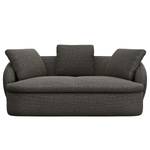 2,5-Sitzer Sofa APELLO Webstoff Mava: Anthrazit / Schwarz / Weiß meliert