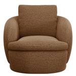 Fauteuil APELLO Geweven stof Mava: Caramel / Bruin / Beige gemêleerd