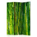 Paravent Bamboo Forest 1-seitig Vlies auf Massivholz - Grün - 135 x 172 cm