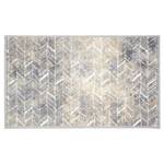 Tapis de couloir Miabella chevrons Polyamide - Beige / Gris clair - 50 x 150 cm