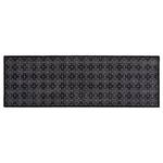 Tapis de couloir Miabella carrelage Polyamide - Noir - 66 x 110 cm