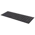 Tapis de couloir Miabella carrelage Polyamide - Noir - 66 x 110 cm