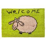 Paillasson Coco Style mouton Fibres de coco - Vert clair - 40 x 60 cm