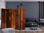 Kamerscherm Pine Board Acoustic vlies op massief hout - bruin