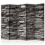 Paravent Stony Facade acoustique Intissé sur bois massif - Gris