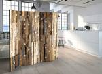 Kamerscherm Wood Constellation Acoustic vlies op massief hout - bruin