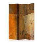 Paravent Modern Artistry 1 côté Intissé sur bois massif - Orange - 135 x 172 cm