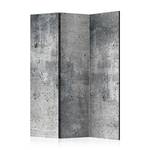 Paravent Fresh Concrete acoustique Intissé sur bois massif - Gris - 135 x 172 cm