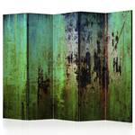 Kamerscherm Emerald Mystery Acoustic vlies op massief hout - groen - 225 x 172 cm