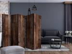 Kamerscherm Wooden Hut Acoustic vlies op massief hout - bruin - 225 x 172 cm