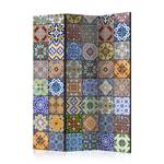 Kamerscherm Colorful Mosaic Acoustic vlies op massief hout - meerdere kleuren - 135 x 172 cm