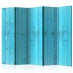 Kamerscherm The Blue Boards Acoustic vlies op massief hout - turquoise - 225 x 172 cm