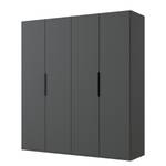 Drehtürenschrank Level36 - 236 cm Typ B Graphit - Breite: 200 cm - Ohne Spiegeltür/-en