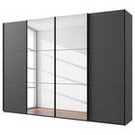 Schwebetürenschrank Level36 236 cm Typ C Graphit - Ohne - Mit Spiegeltür/-en