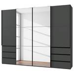 Schwebetürenschrank Level36 236 cm Typ C Graphit - 6 - Mit Spiegeltür/-en