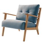 Fauteuil TIMON Geweven stof Saia: Jeansblauw